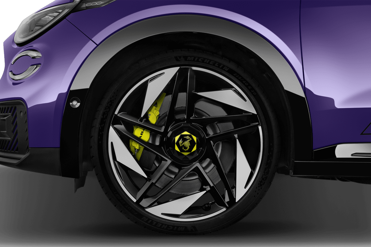 Radkappe oder Felge eines Abarth 600e 