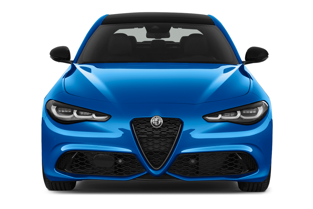 Frontansicht eines Alfa Romeo Giulia, freigestellt