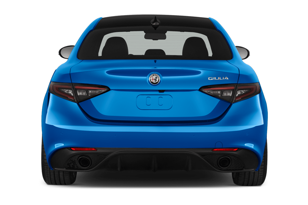 Heckansicht eines Alfa Romeo Giulia