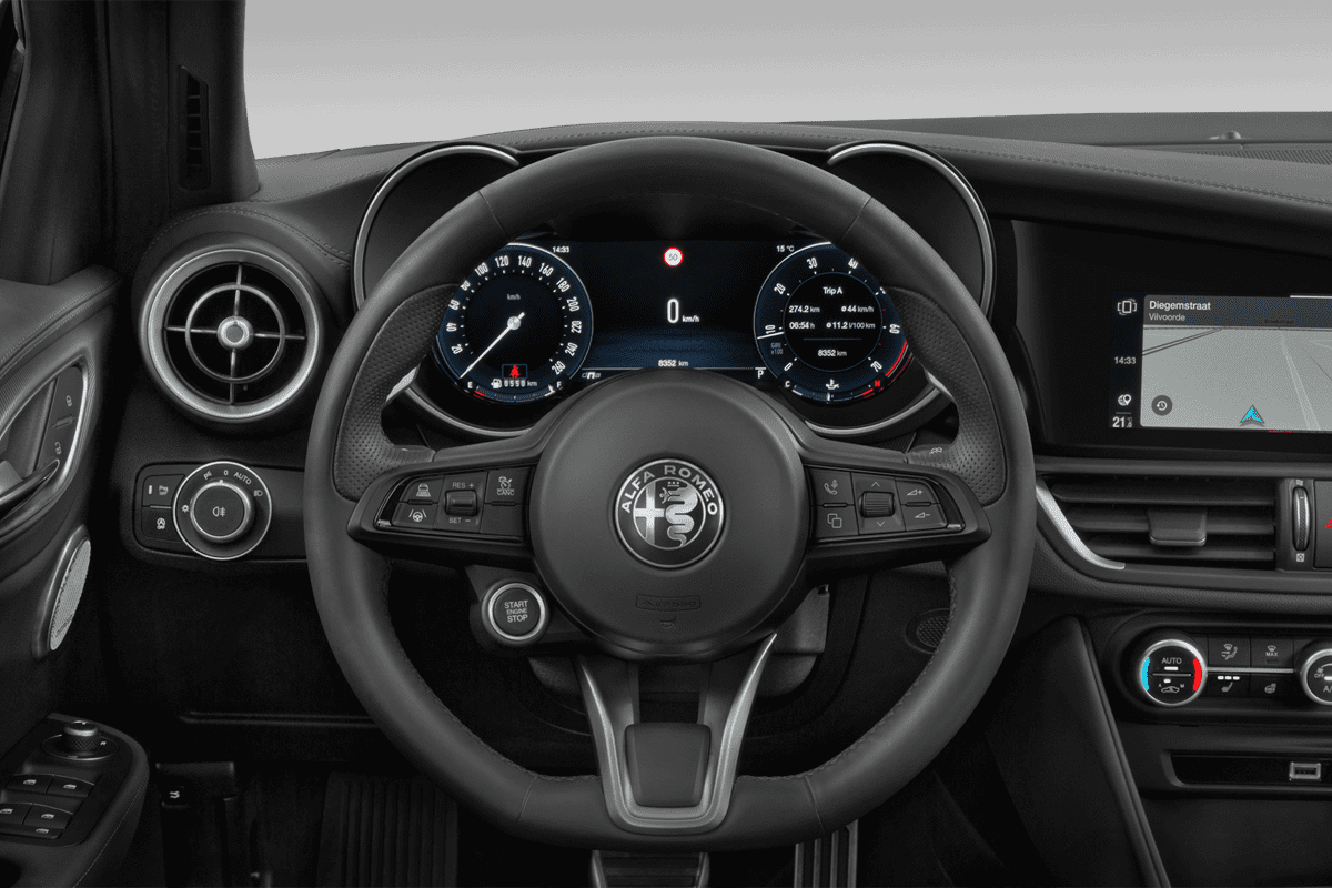 Lenkrad eines Alfa Romeo Giulia