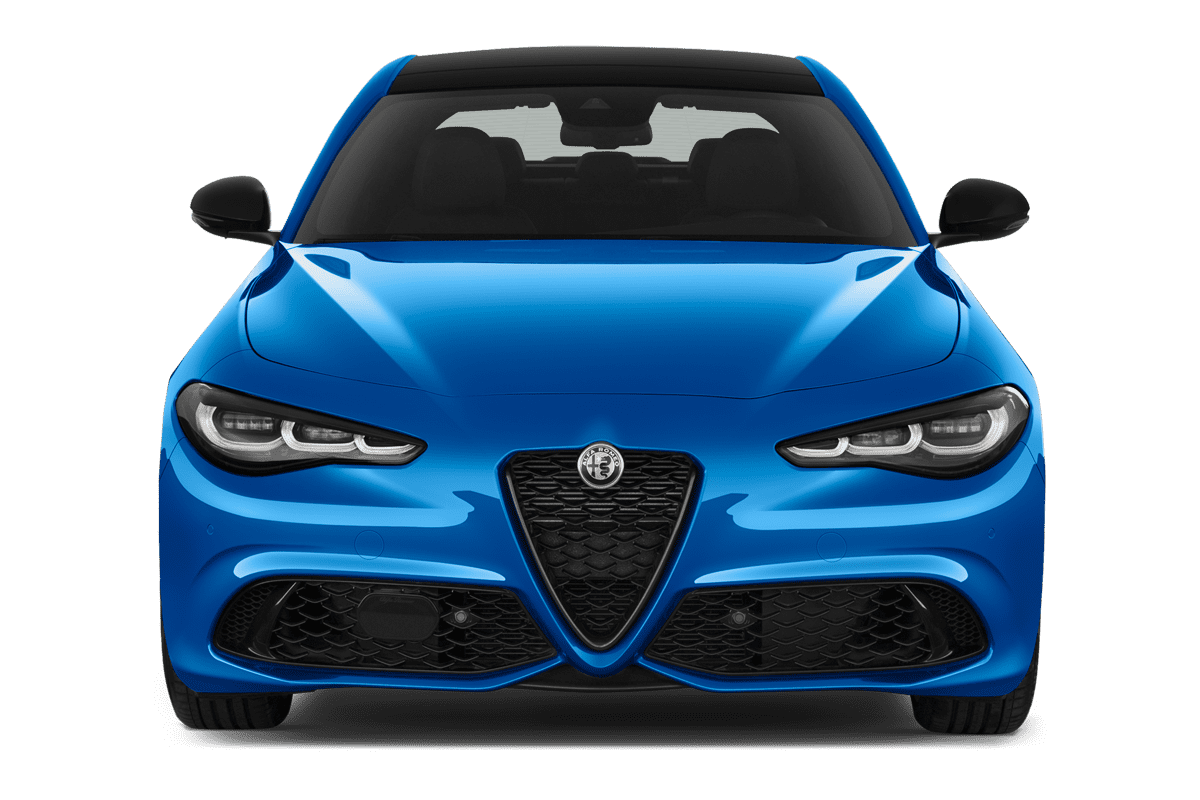 Frontansicht eines Alfa Romeo Giulia, freigestellt