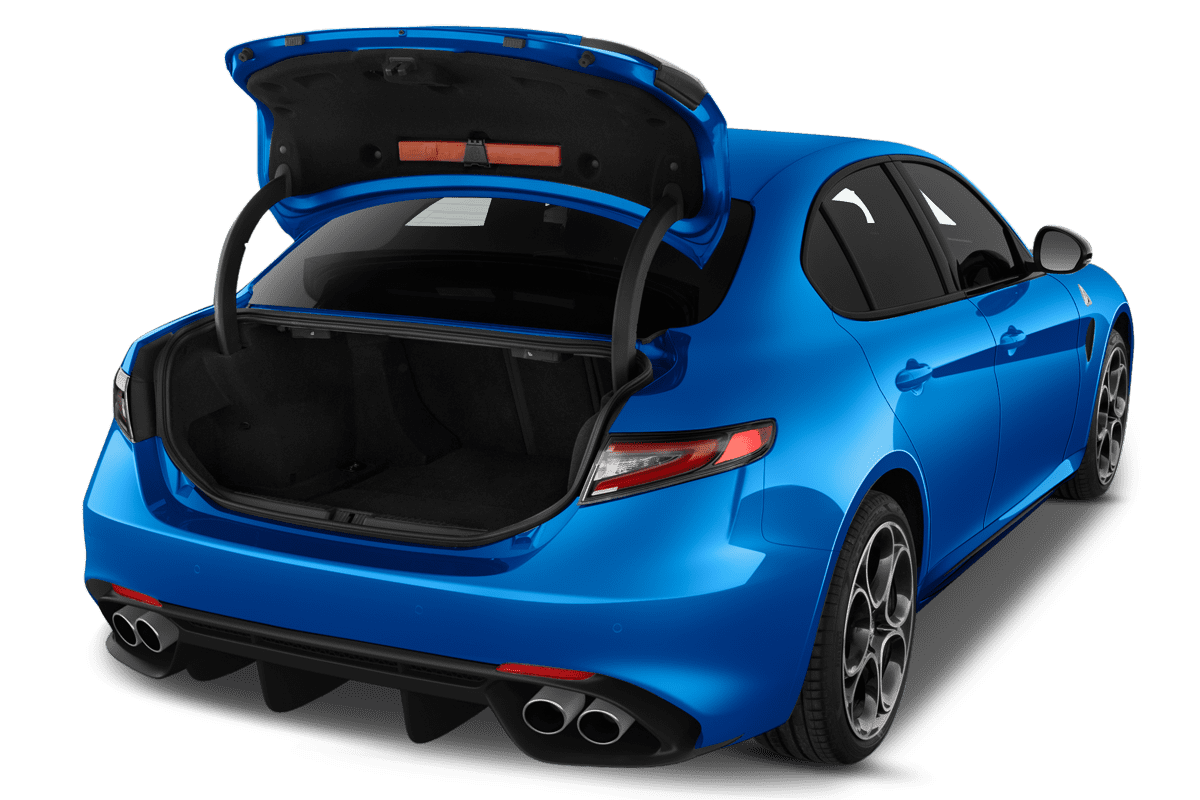 Kofferraum eines Alfa Romeo Giulia Quadrifoglio