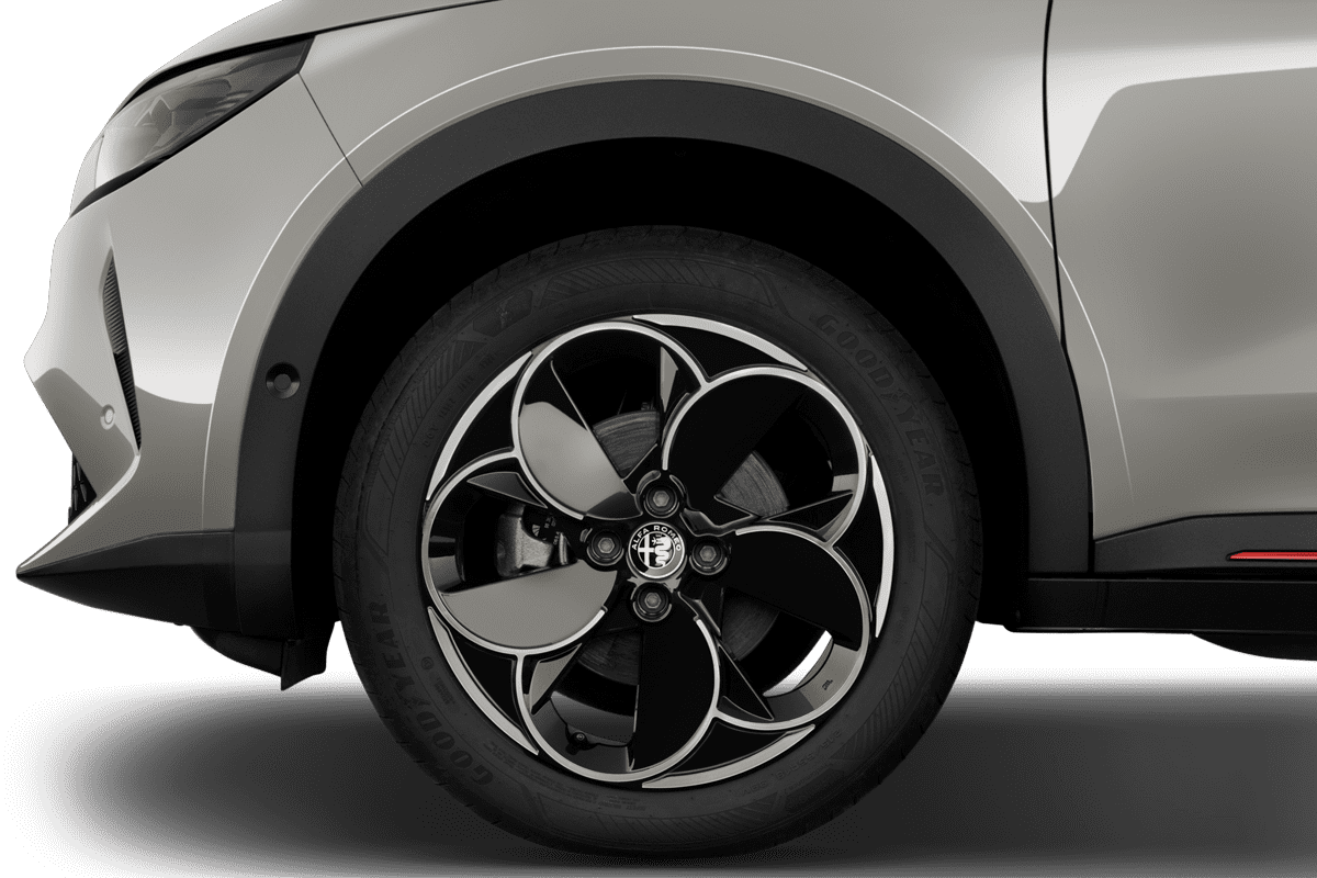 Radkappe oder Felge eines Alfa Romeo Junior Elettrica