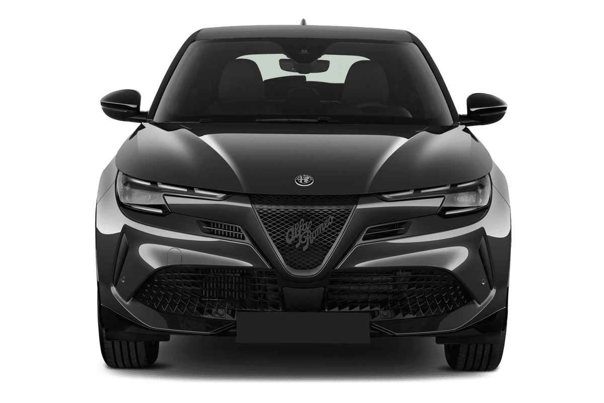 Frontansicht eines Alfa Romeo Junior Ibrida, freigestellt