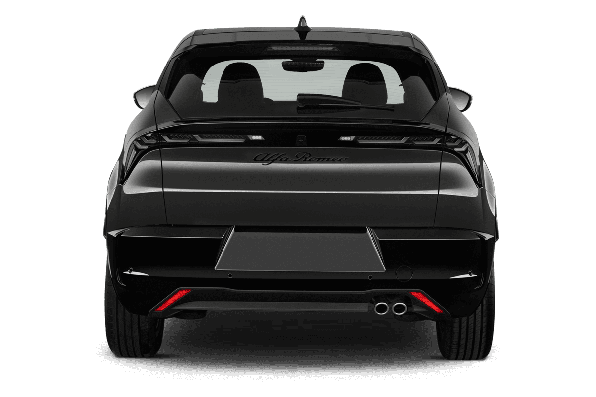 Heckansicht eines Alfa Romeo Junior Ibrida