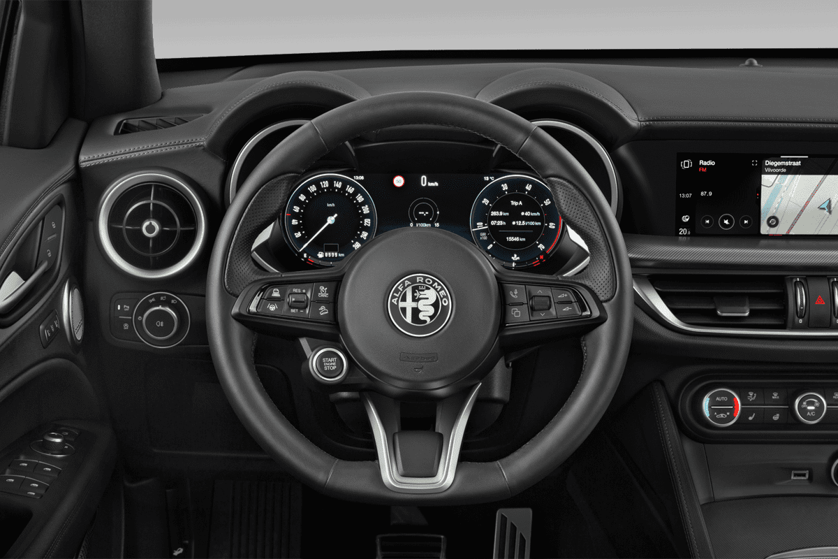 Lenkrad eines Alfa Romeo Stelvio 