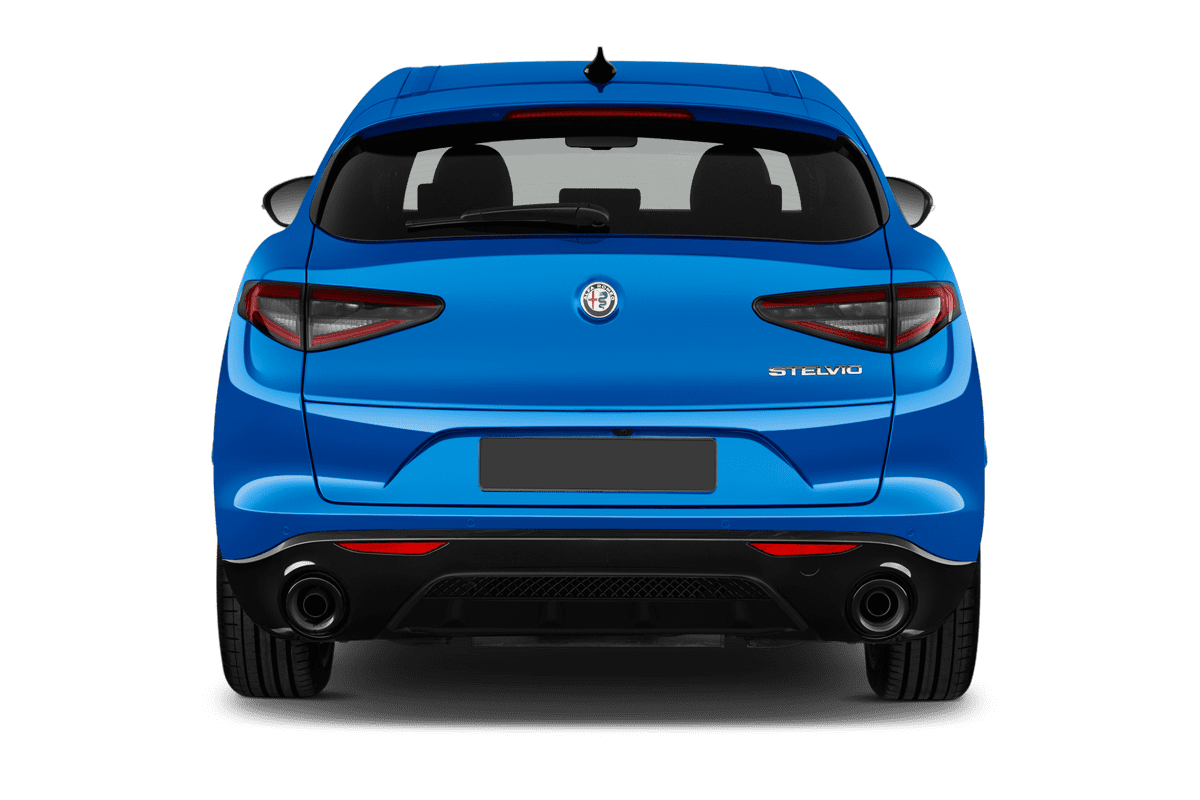 Heckansicht eines Alfa Romeo Stelvio 
