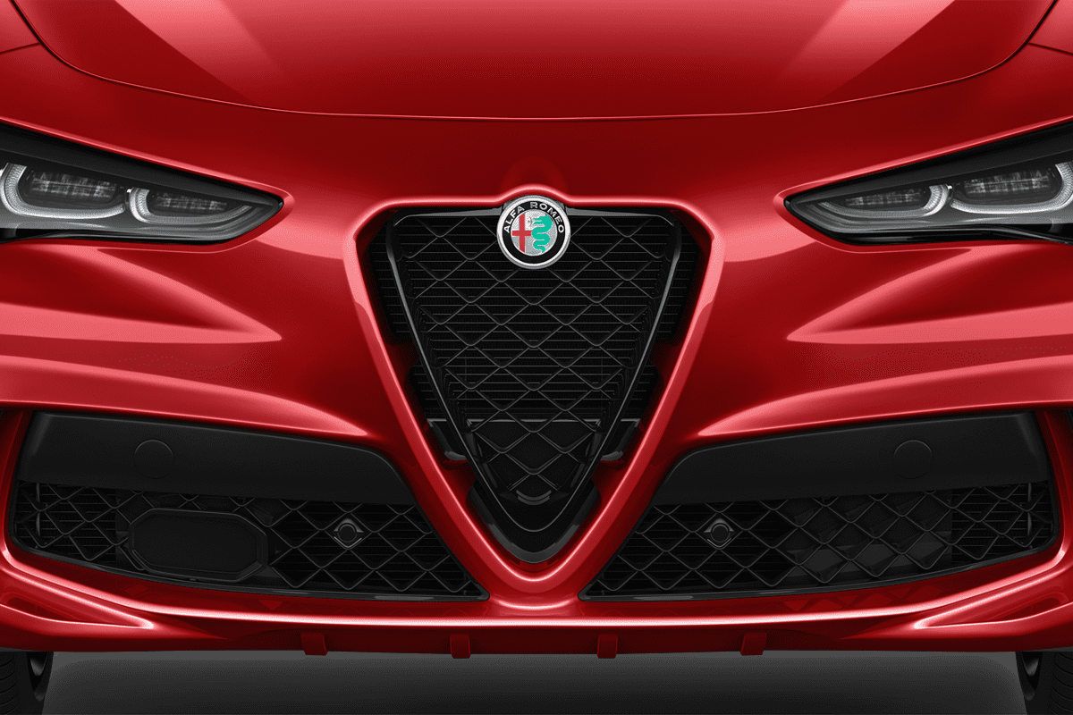 Kühlergrill eines Alfa Romeo Stelvio Quadrifoglio