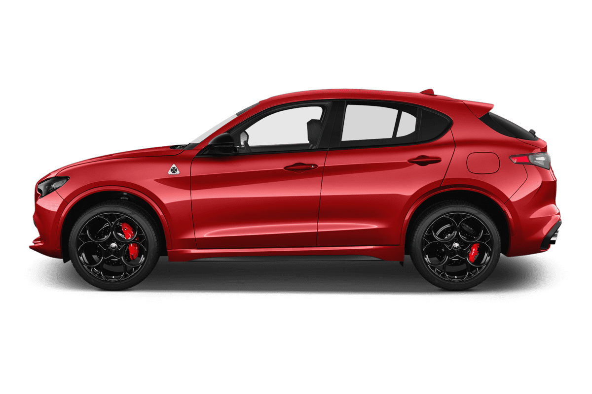 Seitenansicht eines Alfa Romeo Stelvio Quadrifoglio