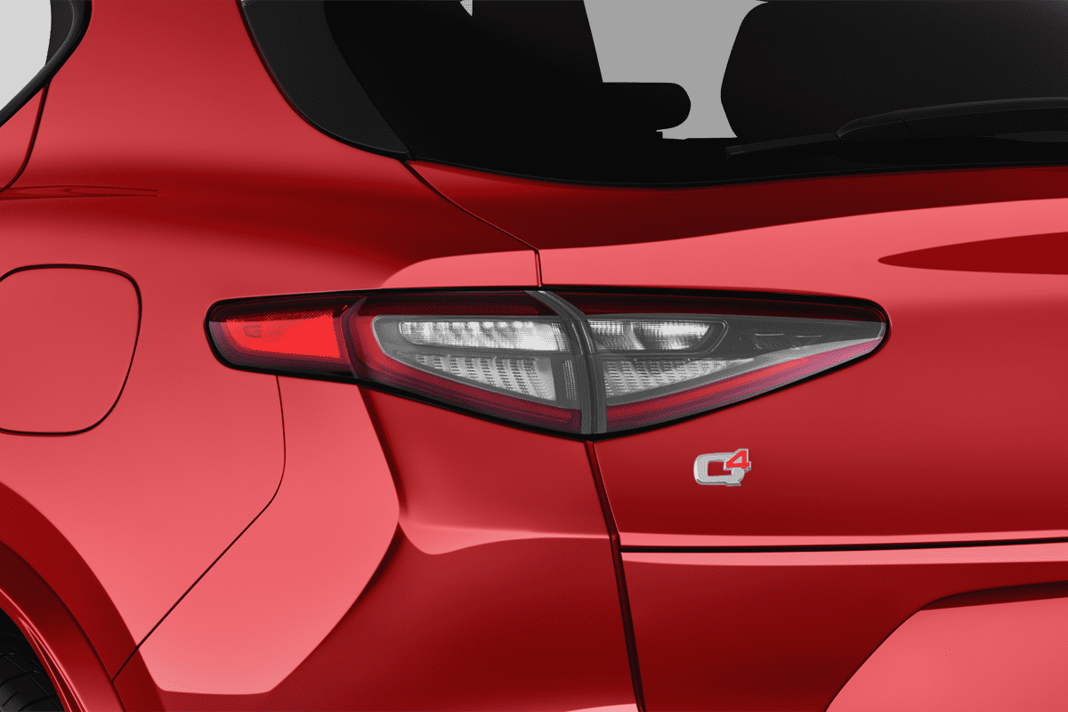 Heckleuchten eines Alfa Romeo Stelvio Quadrifoglio