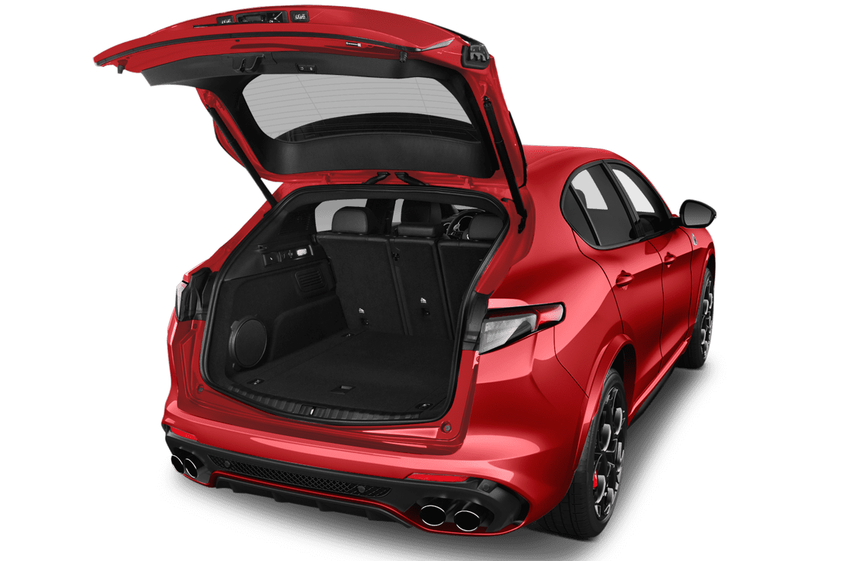 Kofferraum eines Alfa Romeo Stelvio Quadrifoglio