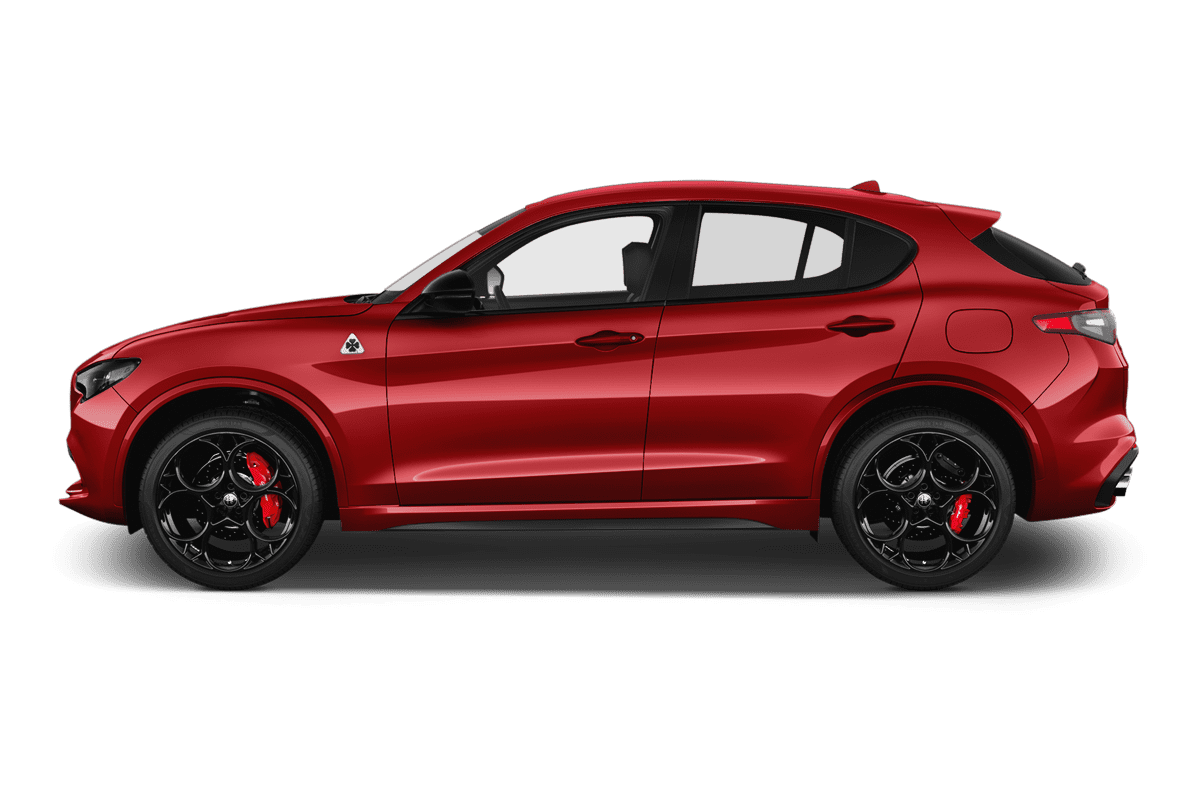 Seitenansicht eines Alfa Romeo Stelvio Quadrifoglio