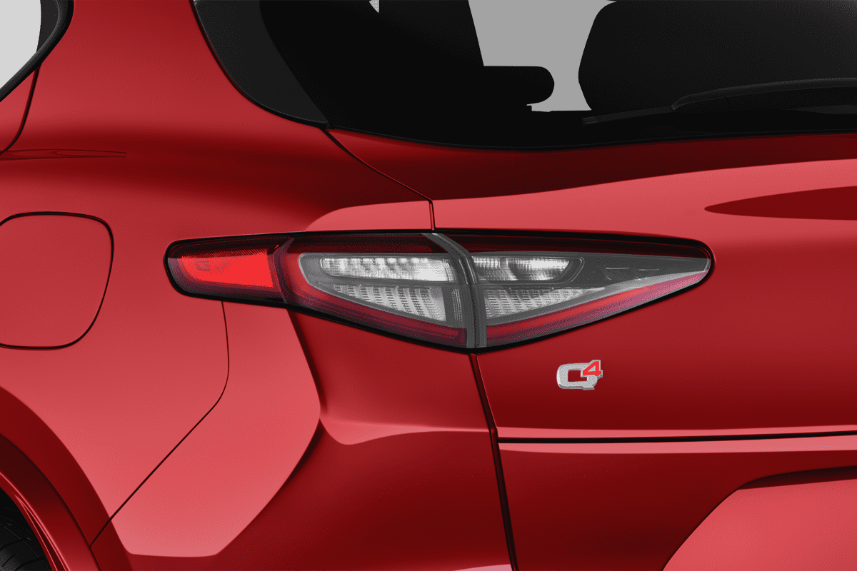 Heckleuchten eines Alfa Romeo Stelvio Quadrifoglio