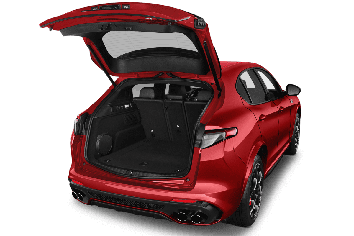 Kofferraum eines Alfa Romeo Stelvio Quadrifoglio
