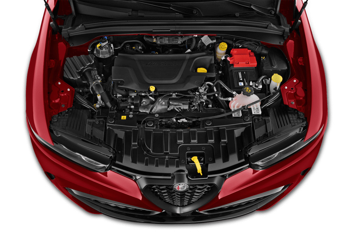 Motorraum eines Alfa Romeo Tonale