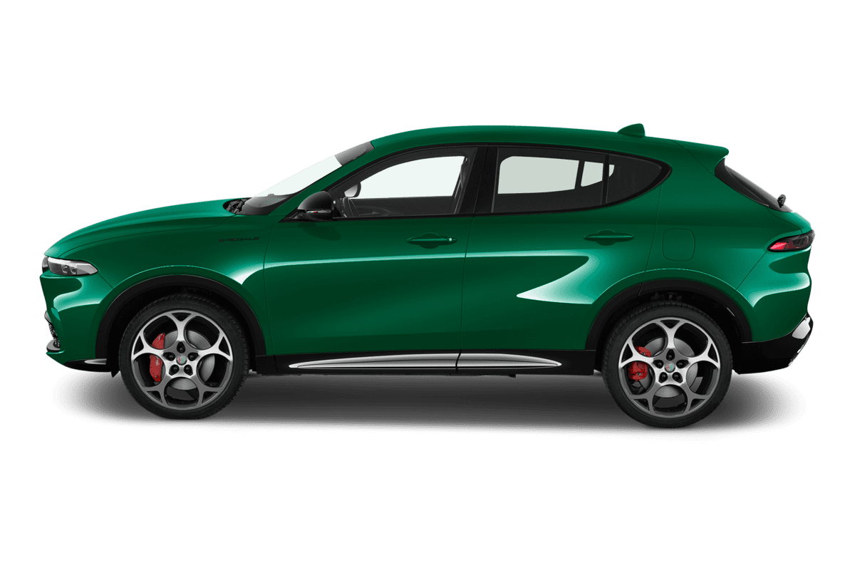 Seitenansicht eines Alfa Romeo Tonale Plug-In-Hybrid