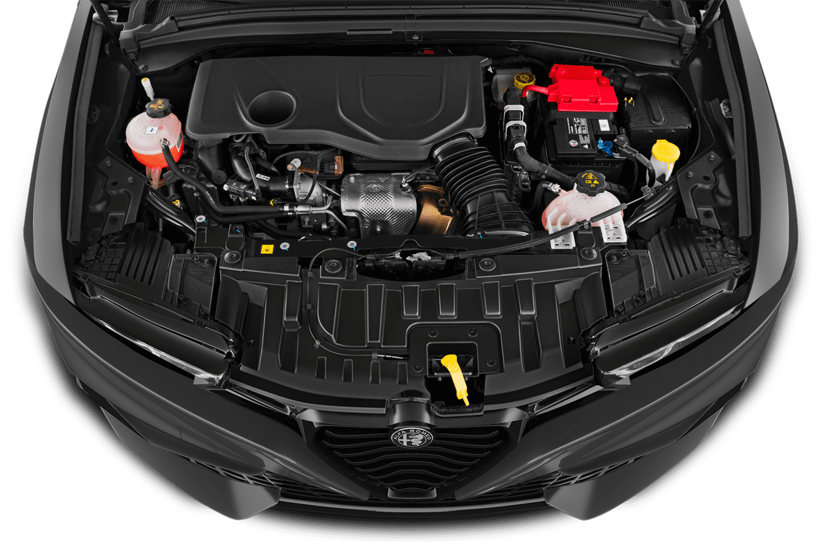 Motorraum eines Alfa Romeo Tonale