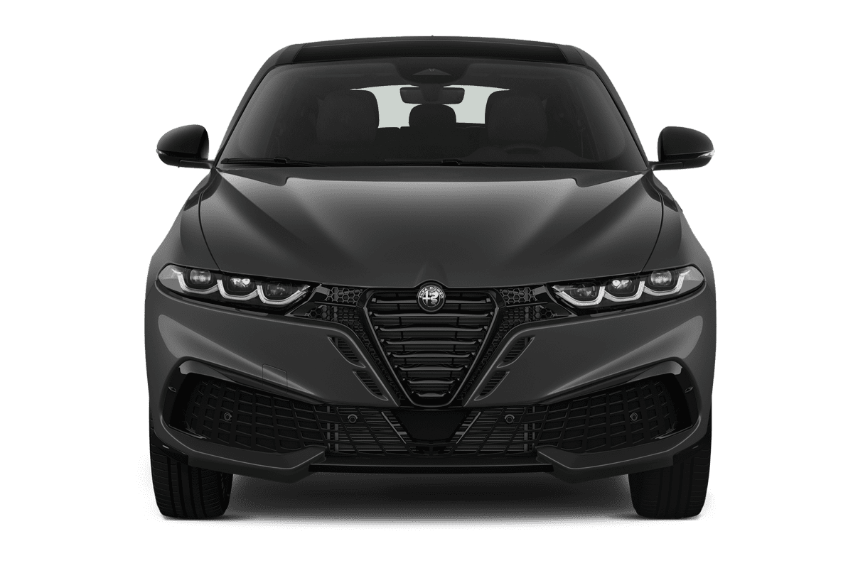Frontansicht eines Alfa Romeo Tonale, freigestellt