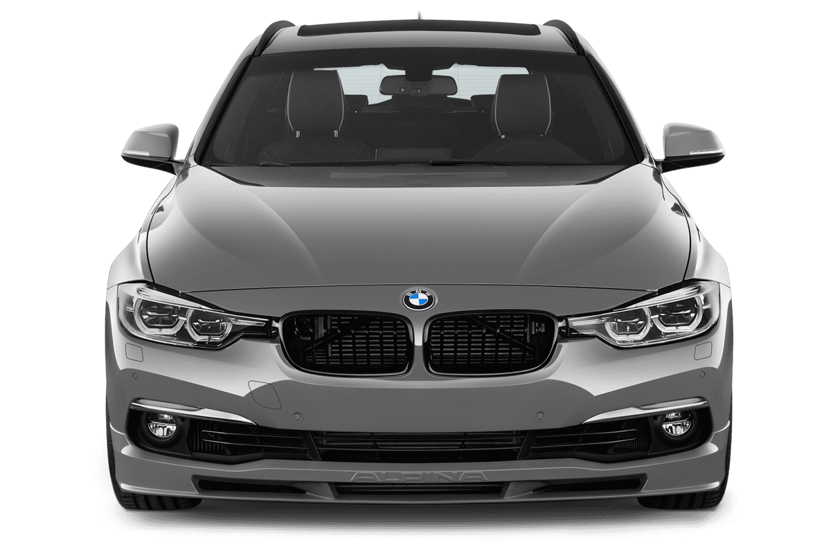 Frontansicht eines Alpina B3 Touring, freigestellt