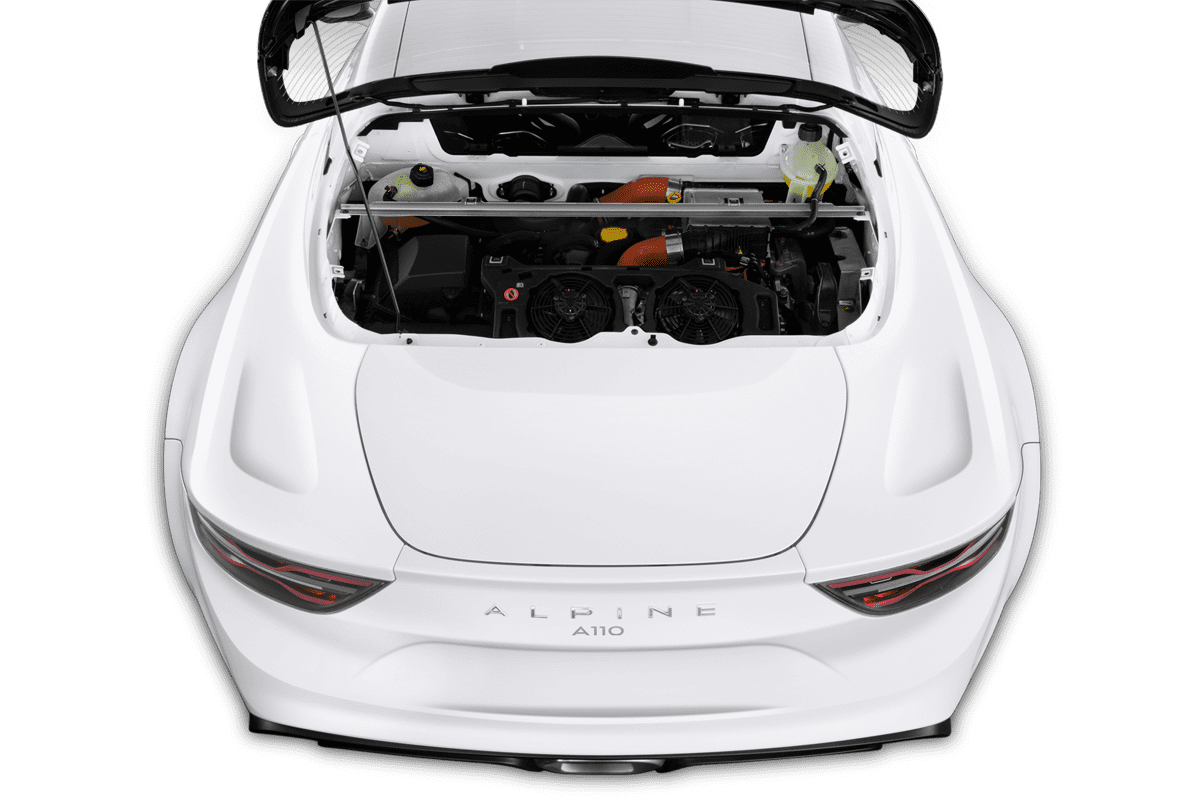 Motorraum eines Alpine A110