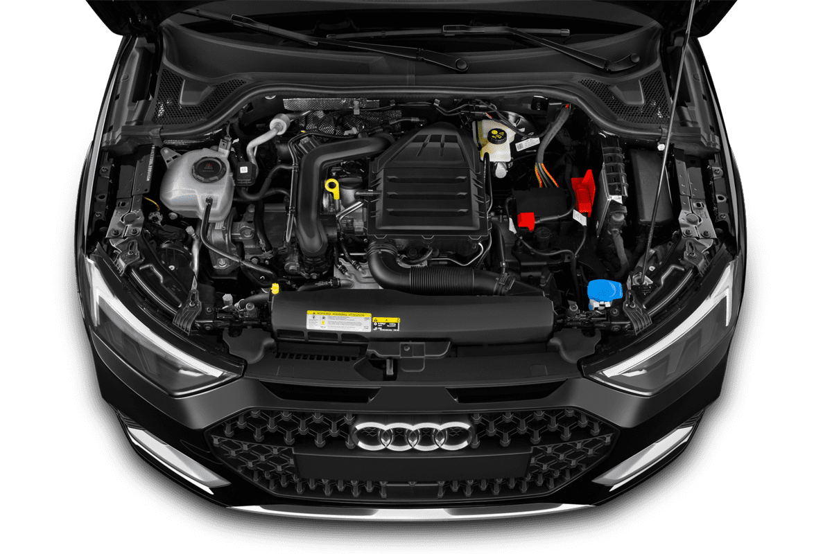 Motorraum eines Audi A1 allstreet
