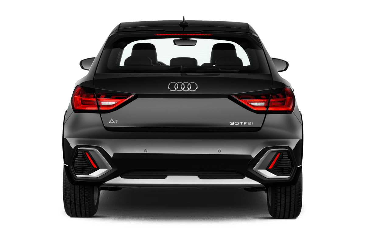 Heckansicht eines Audi A1 allstreet