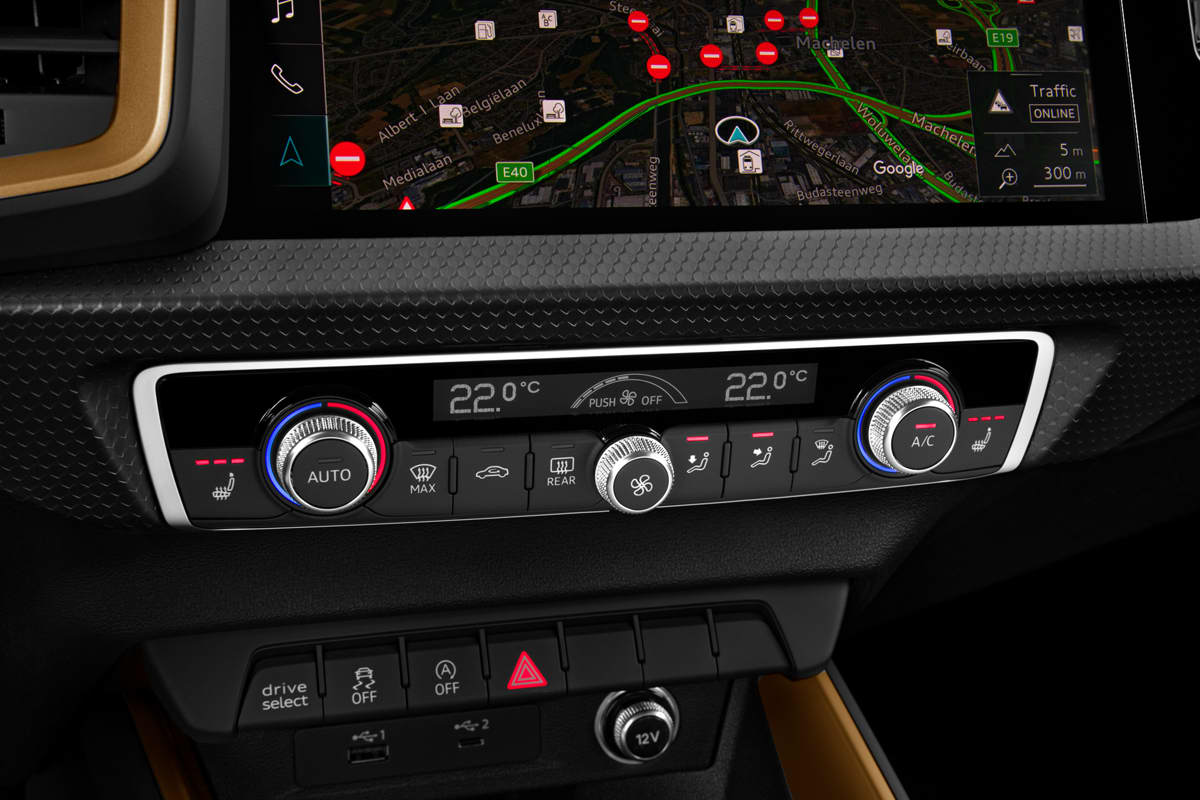 Klimasteuerung eines Audi A1 allstreet