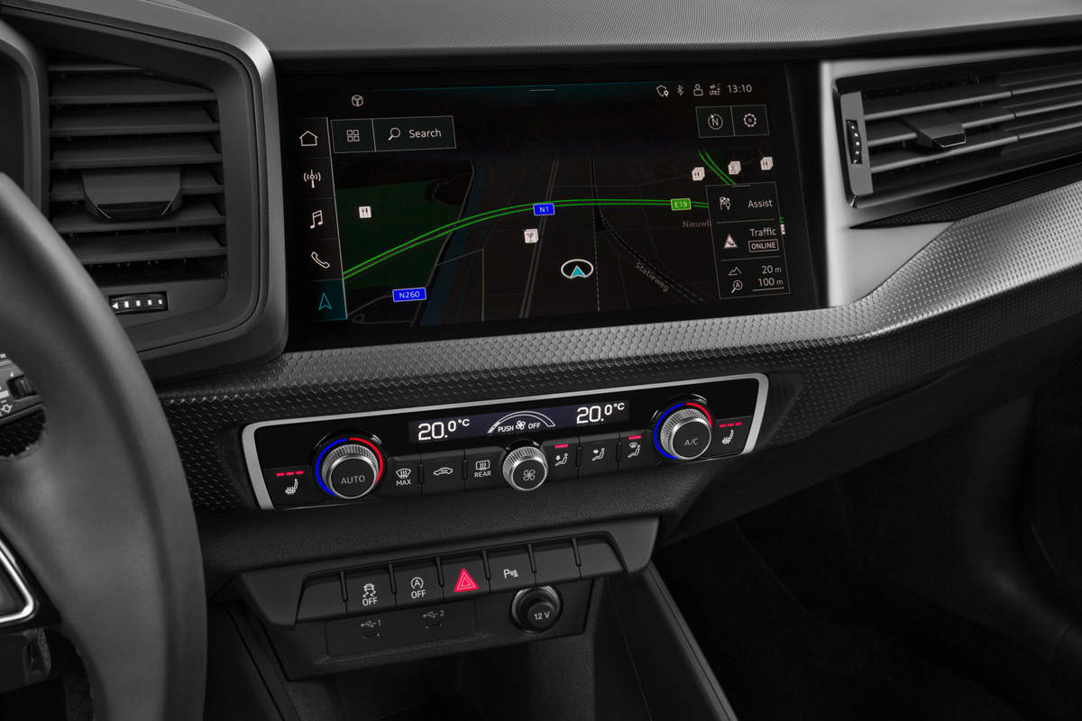 Mittelkonsole eines Audi A1 Sportback