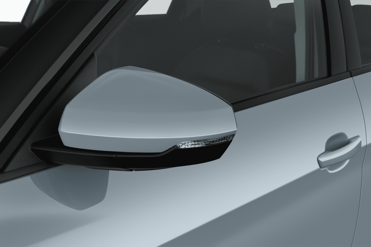 Rückspiegel eines Audi A1 Sportback