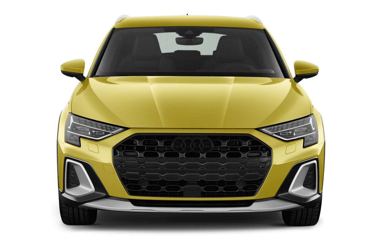 Frontansicht eines Audi A3 allstreet, freigestellt