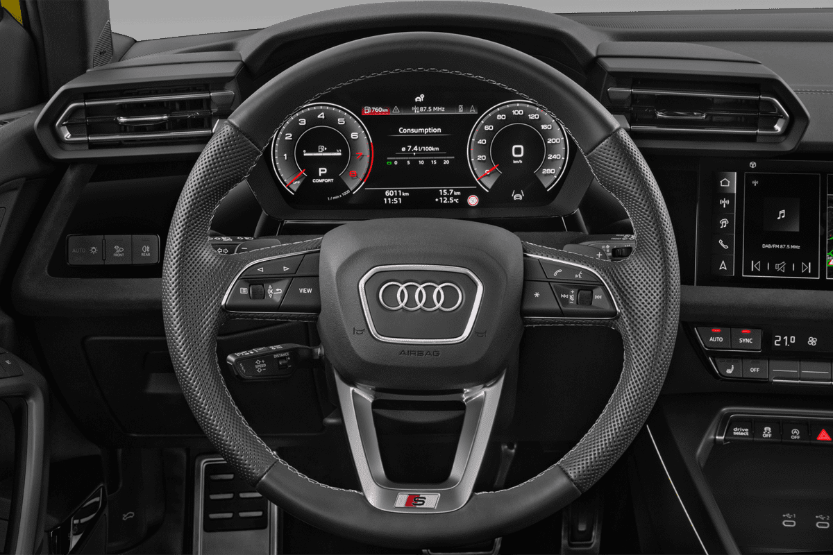 Lenkrad eines Audi A3 allstreet