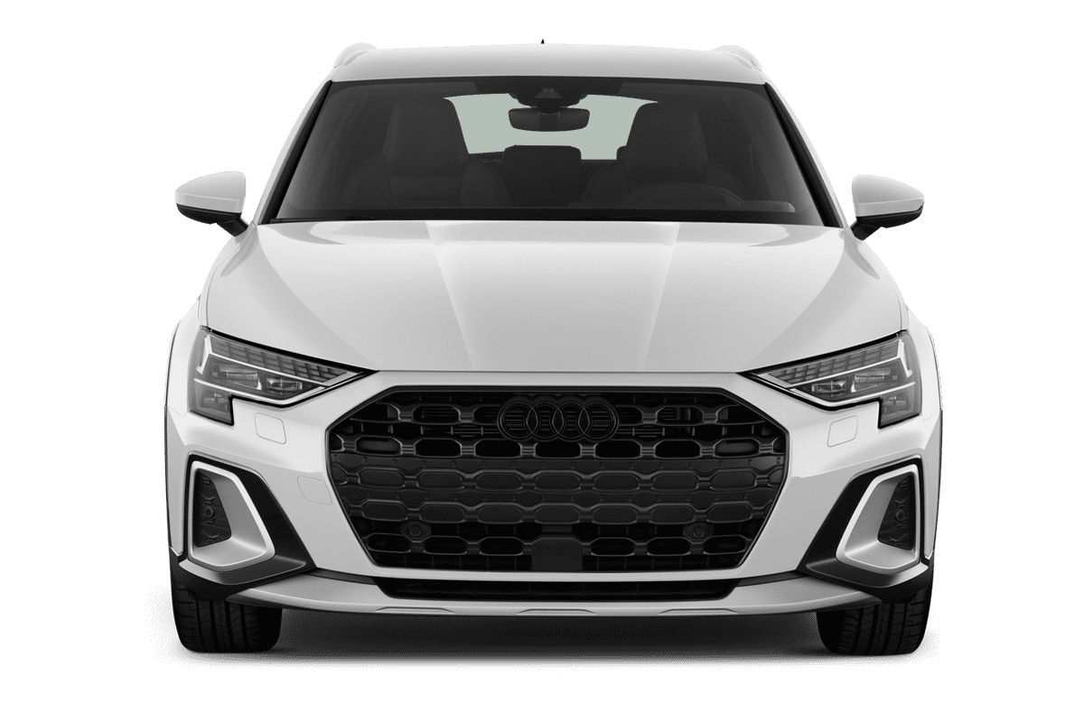 Frontansicht eines Audi A3 allstreet, freigestellt