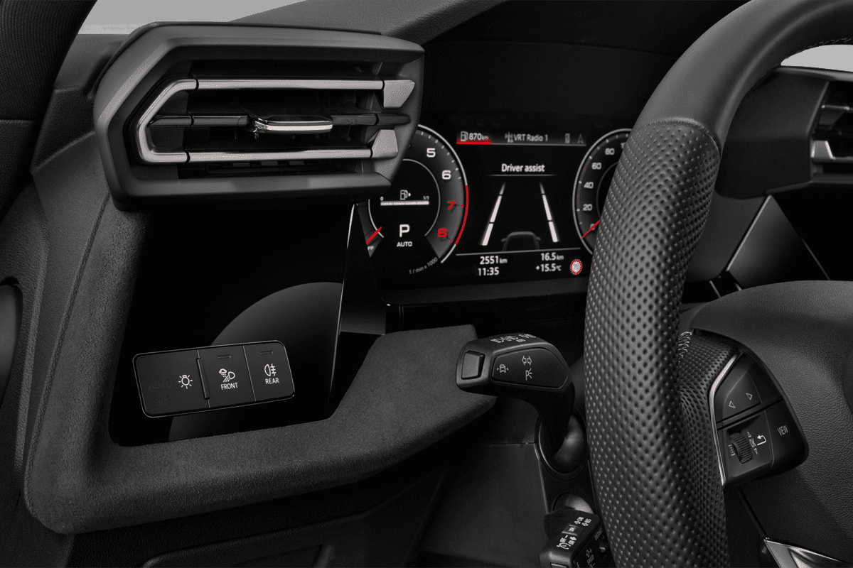 Lüftung eines Audi A3 Limousine