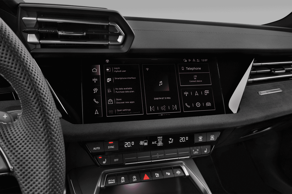 Mittelkonsole eines Audi A3 Limousine