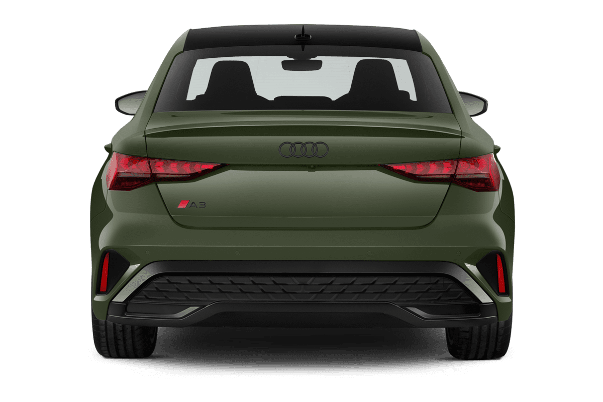 Heckansicht eines Audi A3 Limousine
