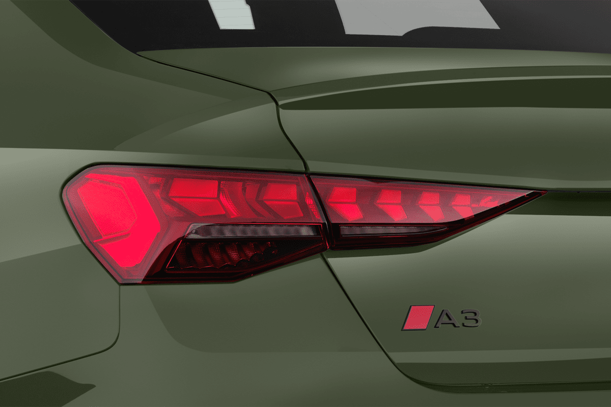 Heckleuchten eines Audi A3 Limousine