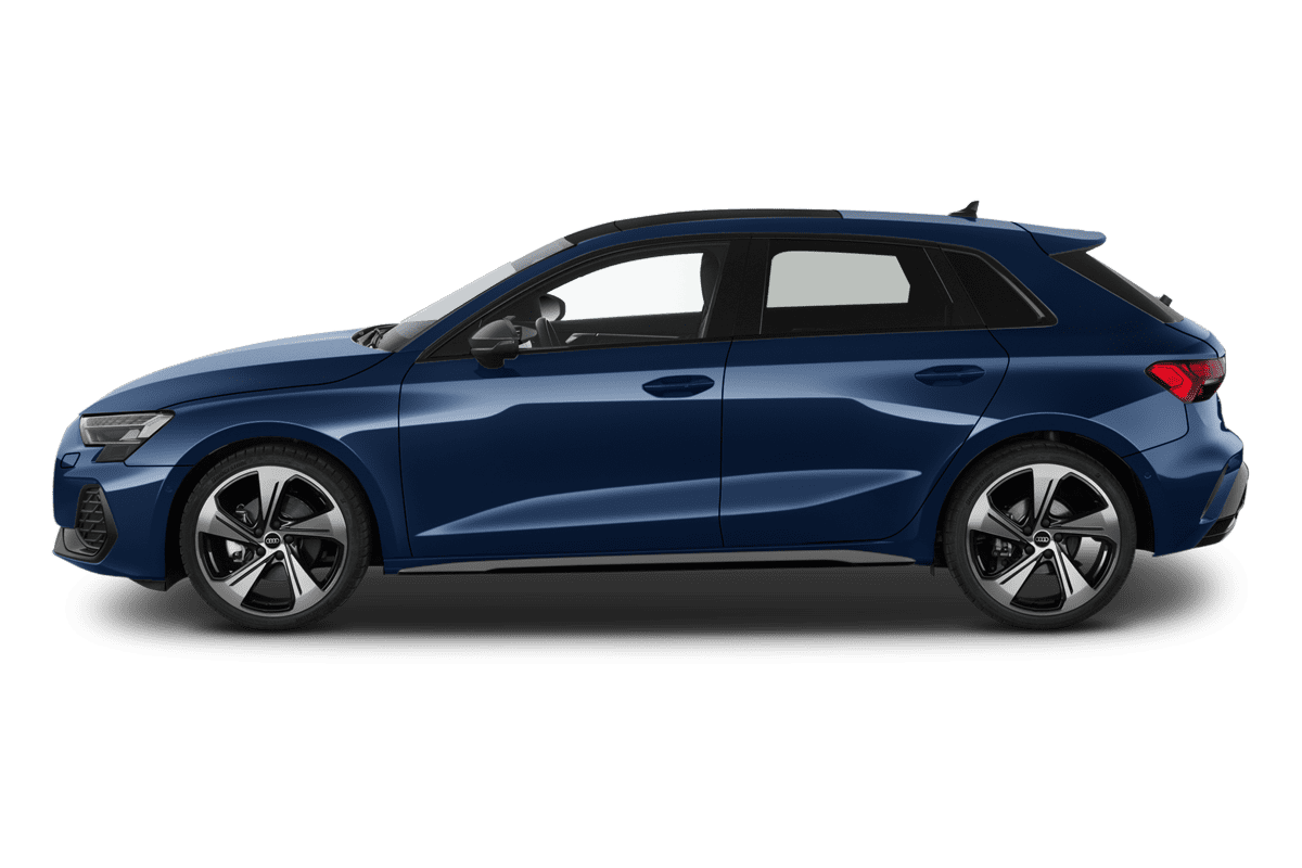 Seitenansicht eines Audi A3 Sportback