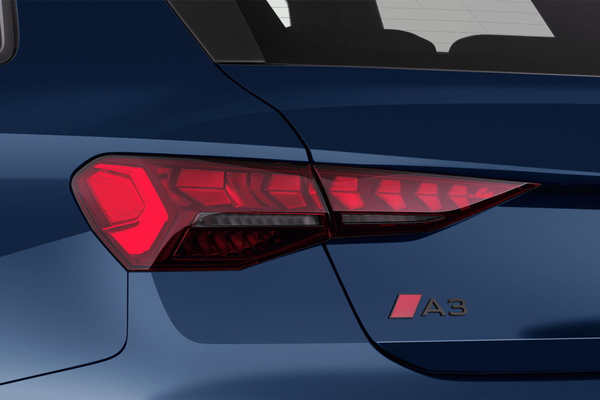 Heckleuchten eines Audi A3 Sportback