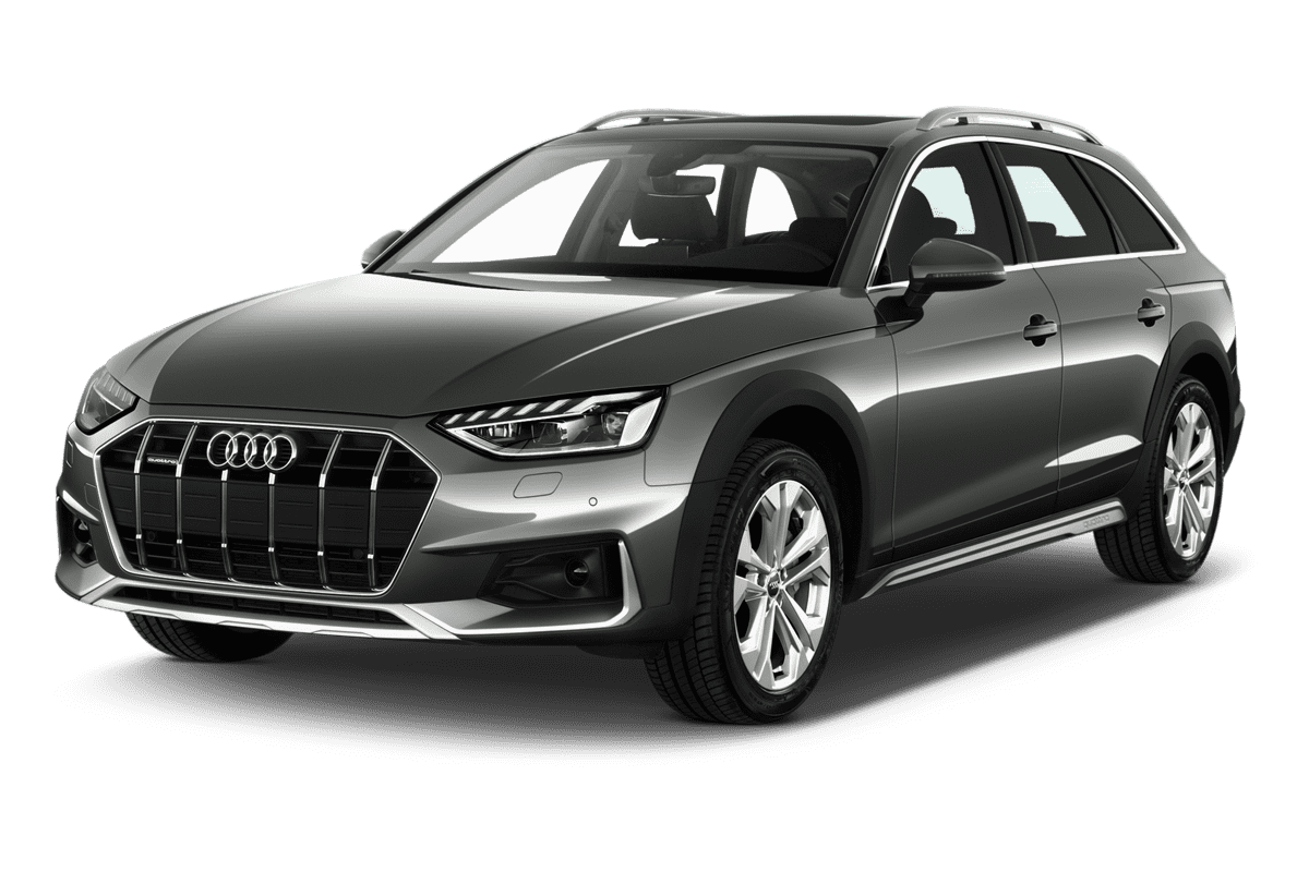Schräge Frontansicht eines Audi A4 Allroad quattro, freigestellt