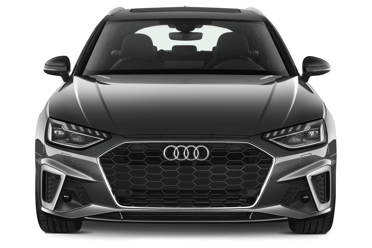 Frontansicht eines Audi A4 Avant, freigestellt