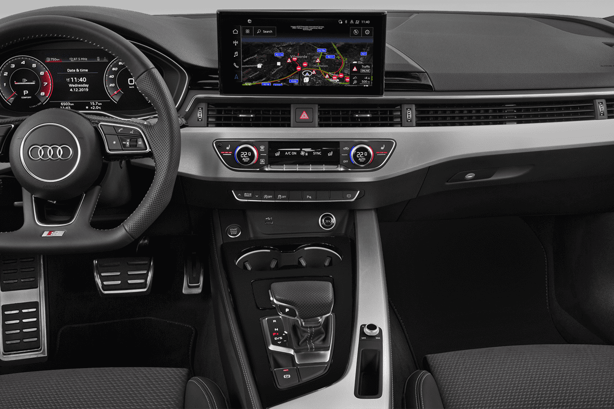 Mittelkonsole eines Audi A4 Avant