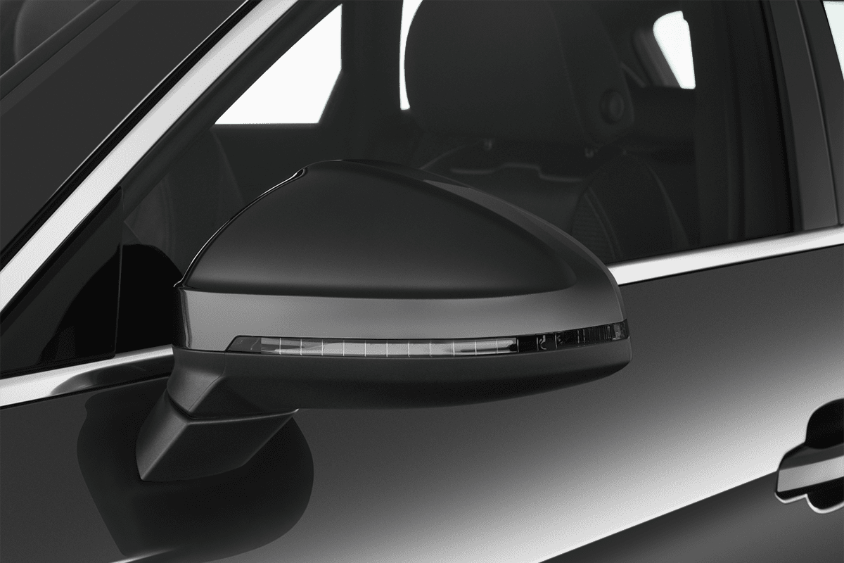 Rückspiegel eines Audi A4 Avant