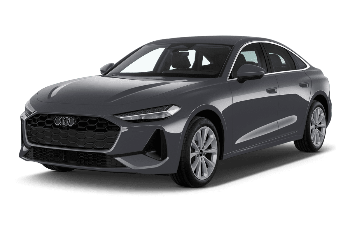 Schräge Frontansicht eines Audi A5, freigestellt