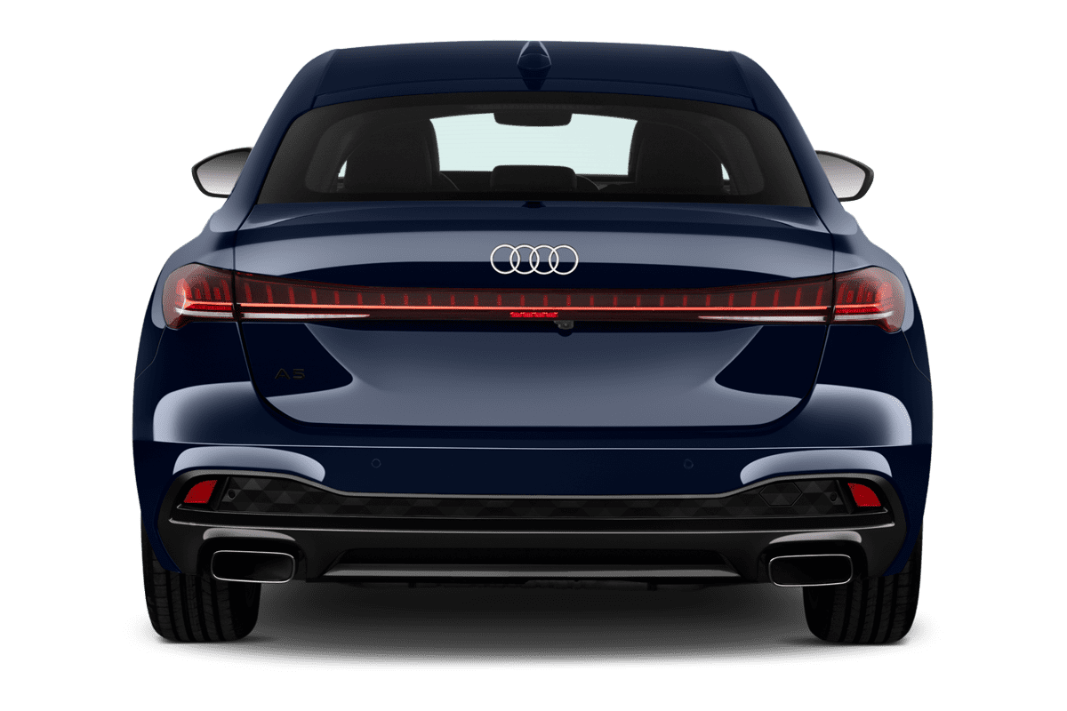 Heckansicht eines Audi A5 Limousine 