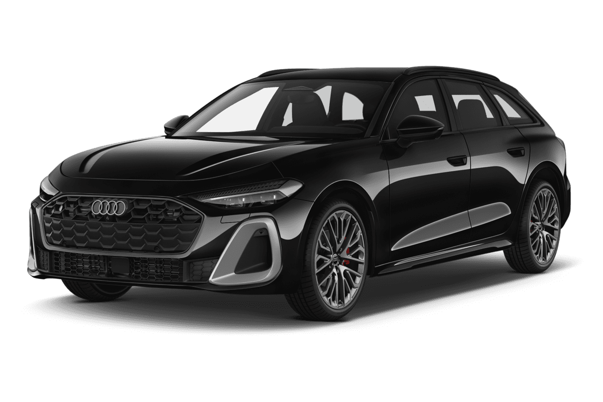 Schräge Frontansicht eines Audi A5 Avant , freigestellt