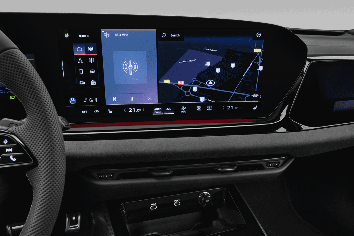 Mittelkonsole eines Audi A5 Avant 