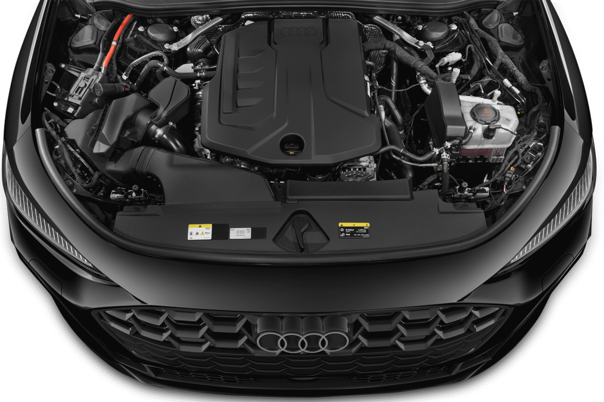 Motorraum eines Audi A5 Avant 