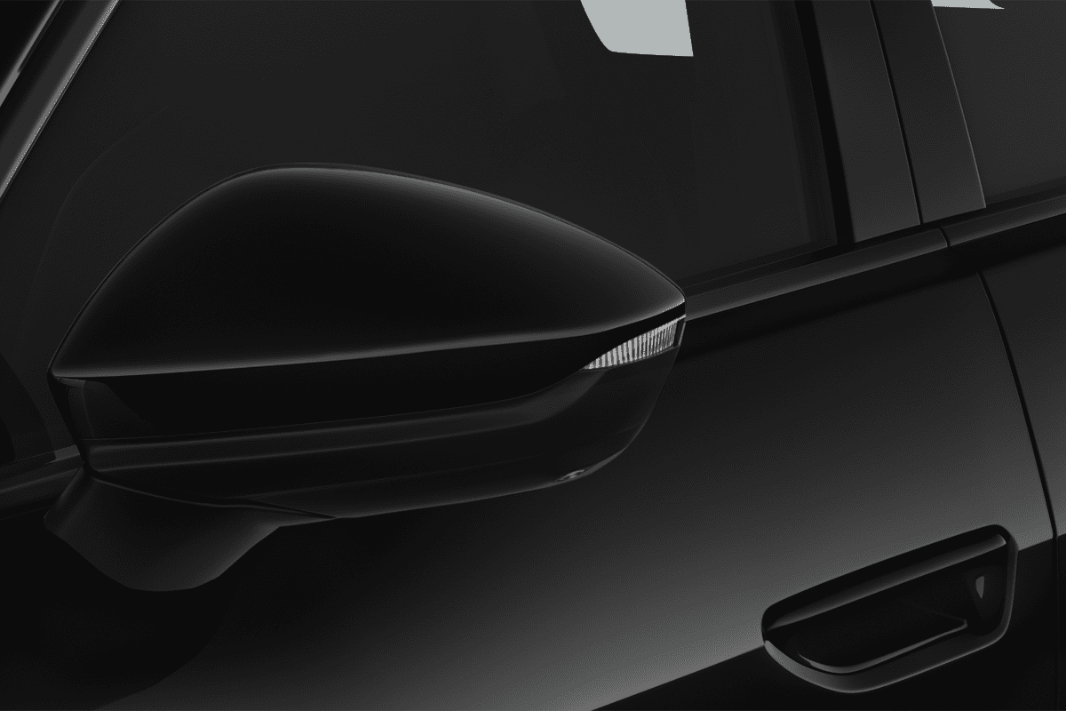 Rückspiegel eines Audi A5 Avant 