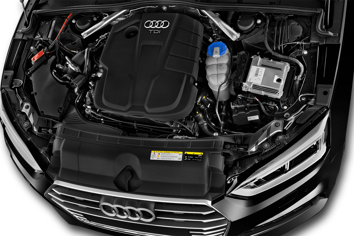 Motorraum eines Audi A5 Sportback g-tron