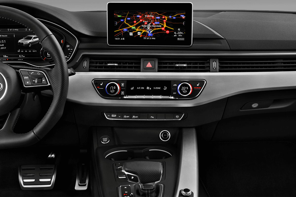 Mittelkonsole eines Audi A5 Sportback g-tron